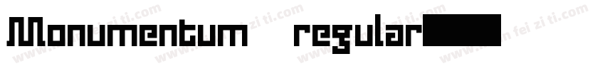 Monumentum regular字体转换
